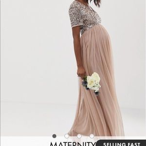 ASOS Maternity dress- Taupe Blush